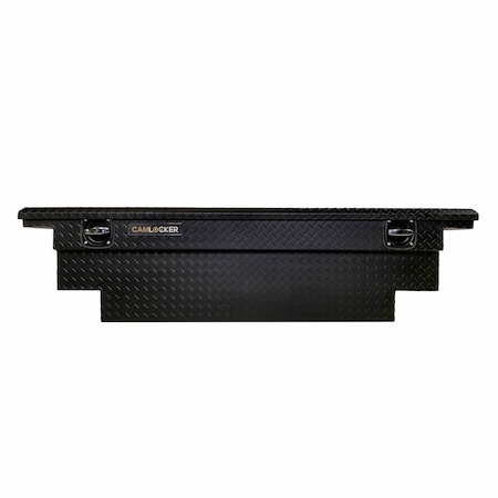 Camlocker 71in Low Profile Crossover Truck Tool Box, Notched Matte Black Aluminum KS71LPUNMB